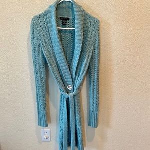 Aqua Knit Long Sweater